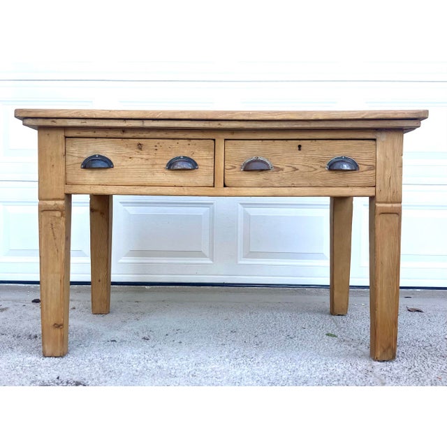 Antique English Pine Prep Farm Table Chairish