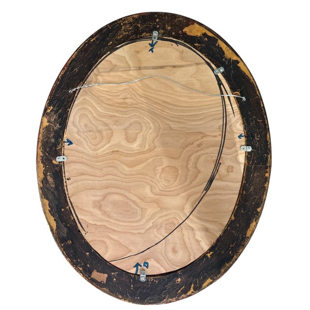 19th Century Oil on Canvas English School Portrait of a Lady – Gilt Oval Frame For Sale In Los Angeles - Image 6 of 7