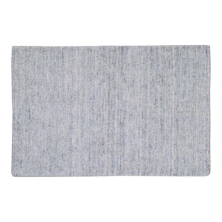 1950s Indian Modern Hand Loomed Wool Rug, 3x'10' For Sale