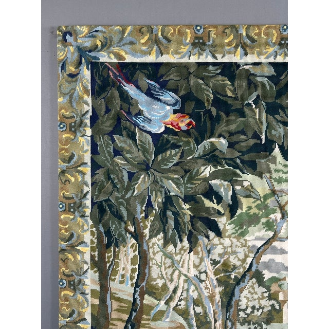 20th Century Decorative Exotic Birds Tapestry For Sale - Image 3 of 6
