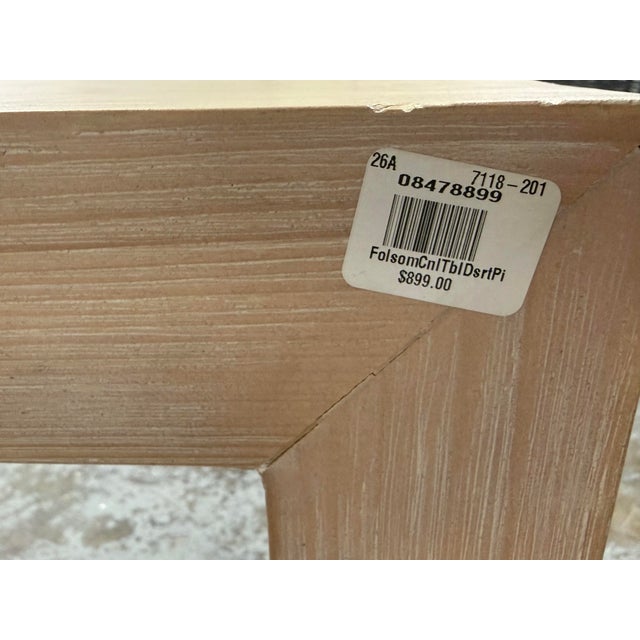 Pottery Barn Folsom Console Table, Desert Pine For Sale - Image 11 of 12