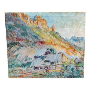 Otto Schneider B.1865 Noted Early San Diego Artist, Oil Painting 30 X 35
