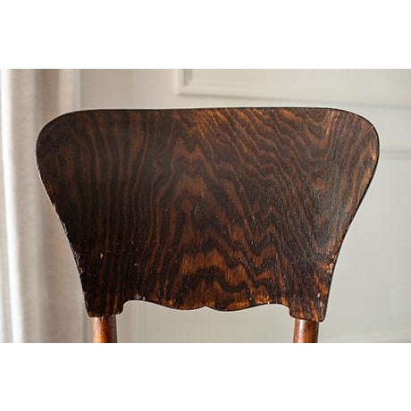 Antique Bentwood Cafe Chairs in the Style of Micheal Thonet , Set of 6 For Sale - Image 13 of 16
