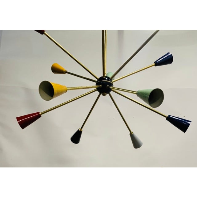Sputnik Hanging Lamp from Stilnovo, 1950s For Sale - Image 6 of 11