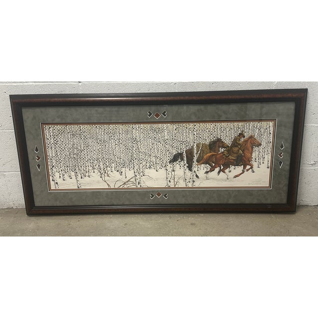 Late 20th Century Bev Doolittle "Sacred Ground" Signed & Numbered Limited Edition Lithograph With Custom Southwest Frame For Sale - Image 4 of 11