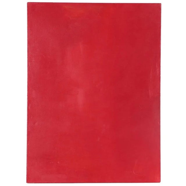 Red "Rojo #6" by Elena Osterwalder Color-Field Oil Painting For Sale - Image 8 of 8