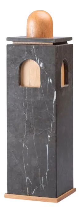 Marble and Wood Quba Box by Gabriele D'angelo for Kimano