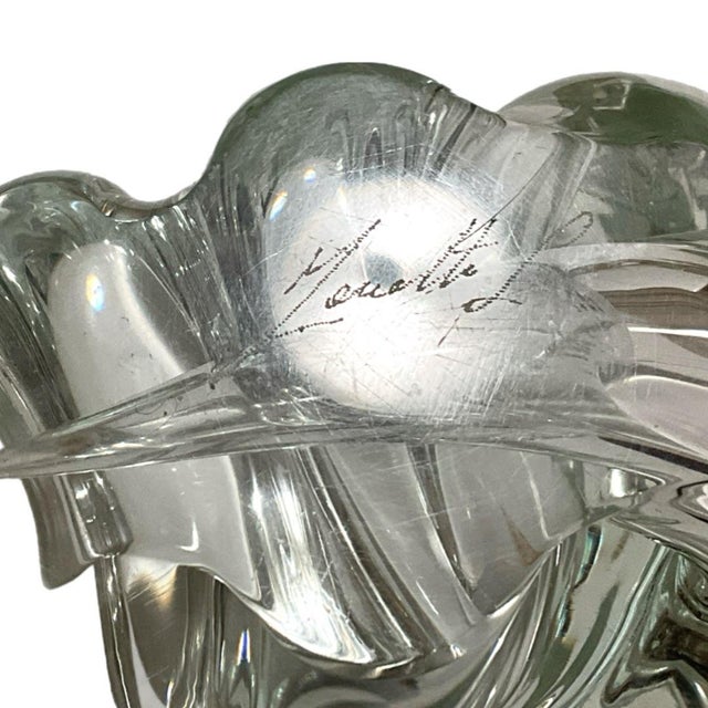 Licio Zanetti 1970s Conch Shell Glass Sculpture by Licio Zanetti, Signed Venetian Murano Blown Glass For Sale - Image 4 of 7