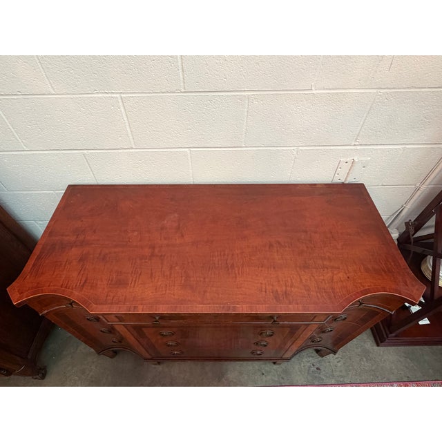 Schmieg & Kotzian Mid 20th Century Schmieg & Kotzian Hepplewhite Style Inlaid Mahogany Sideboard For Sale - Image 4 of 7