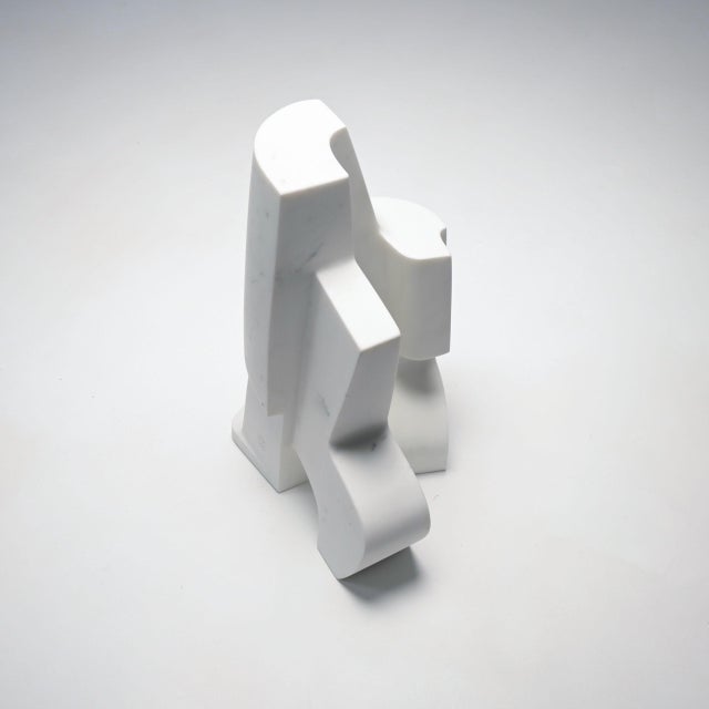 Large Carrara Marble Sculpture by Jan Keustermans, 2000s For Sale - Image 11 of 14