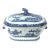 River Pavilion: Chinese Export Porcelain Blue & White Tureen For Sale