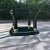 Henredon Mid 20th Century Postmodern Faux Elephant Tusk Glass Top Coffee Table in Black Lacquer Manner of Henredon For Sale - Image 4 of 13