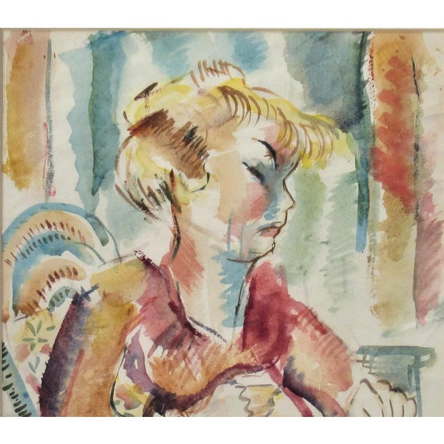 Impressionist Hernst Stolz, Woman in a Chair For Sale - Image 3 of 6