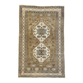 Vintage Mid-Century Turkish Oushak Rug - 3′10″ × 6′2″ For Sale