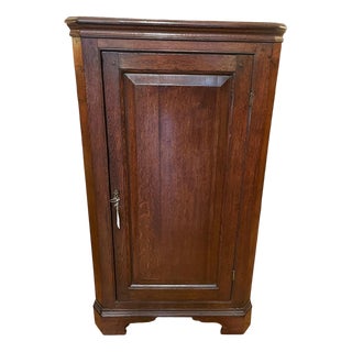 English Oak Corner Cabinet, 1800s For Sale