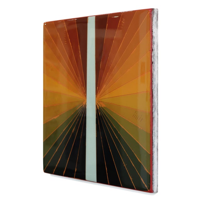 Contemporary Wiggle Room 42 - Original Minimalist Abstract Acrylic and Resin Art on Wood Panel For Sale - Image 3 of 9