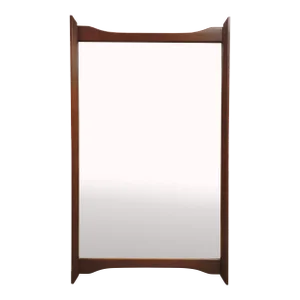 1960s Mid Century Modern Walnut Wall Mirror Kent Coffey Tempo