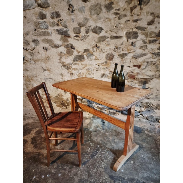 French Bistro Table in Pine, 1930s For Sale - Image 14 of 15