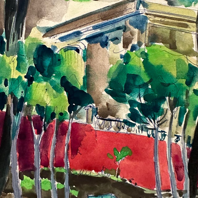 William C. Grauer (1895-1985) Untitled (Stone Bridge) ink and watercolor on paper, 1940s. William Grauer, born in...