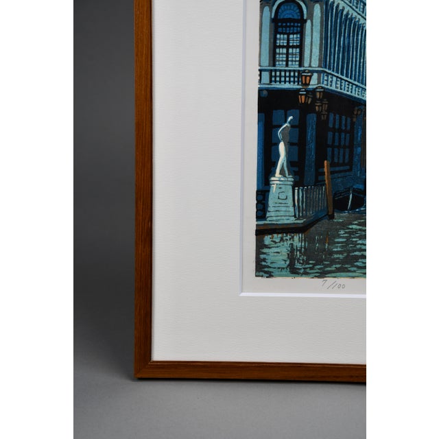 Mototsugu Sugiyama, Venice Part II, 1996, Woodblock Print For Sale - Image 7 of 15