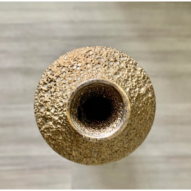 Global Views 27" Global Views Organic Modern Textured Bottle Vase For Sale - Image 4 of 8