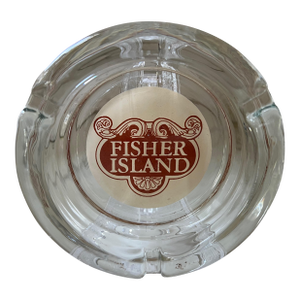 Fisher Island, Miami Glass Ashtray/Catchall 1990