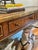 1970s 1970’s Mastercraft Attributed Brass Clad Faux Bamboo and Burl Wood 3 Drawer Console Table For Sale - Image 5 of 13