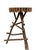 Cabin Antique Adirondack Twig Side Table With Natural Edge Top – Rustic Folk Art Cabin Style For Sale - Image 3 of 17