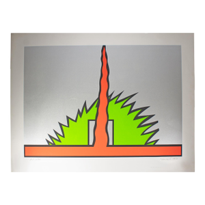 1980 “Mount Cadillac” Serigraph Print by Nicholas Krushenick