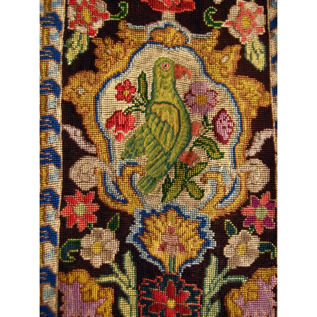 Early 19th Century Early 19th Century Pair of French Needle Point Tapestry Borders With Birds For Sale - Image 5 of 10
