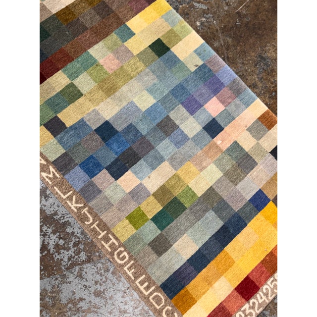 2ft 2in × 6ft 8in Elson & Company Color Chart Runner Rug For Sale - Image 11 of 12
