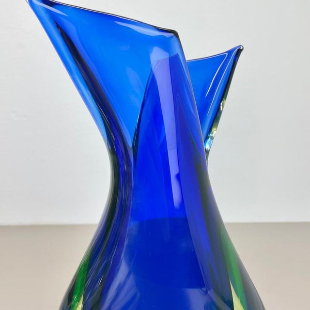 Sommerso Glass Vase by Flavio Poli for Seguso, 1970 For Sale - Image 11 of 18