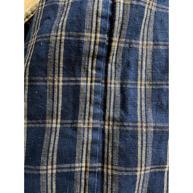 Japanese Indigo Kasuri Ikat Traveling Cape For Sale - Image 15 of 17