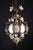 Vintage Art Nouveau Style Italian Ceramic Flower Chandelier, 1970 For Sale - Image 9 of 10