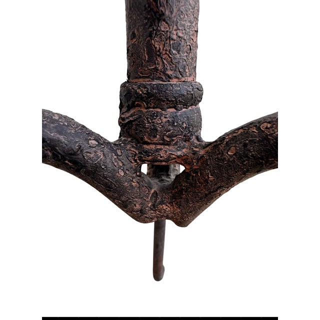 Early 2000s Industrial Iron Floor Vanity For Sale - Image 12 of 14