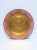 A gorgeous pink and gold gilt porcelain German charger or dinner plate, circa early 20th century, Germany. Plate has a...