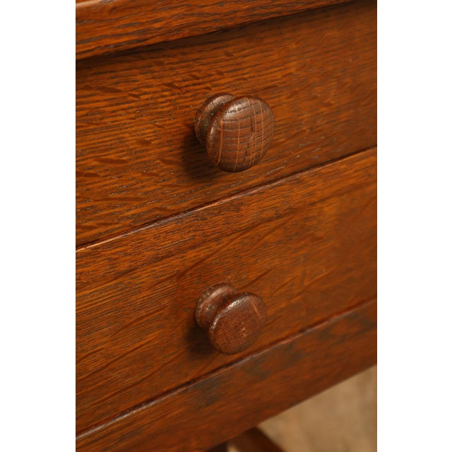 L & JG Stickley Antique Mission Oak Nightstand #642 For Sale - Image 13 of 18