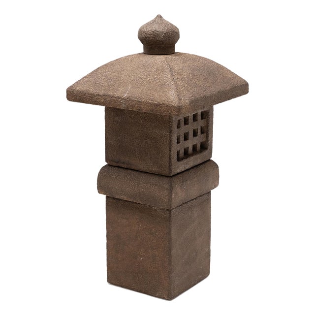 Square Limestone Chinese Garden Lantern For Sale