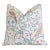 English Morris & Co Birds & Floral Newill Feather/Down Pillow 21" Square For Sale