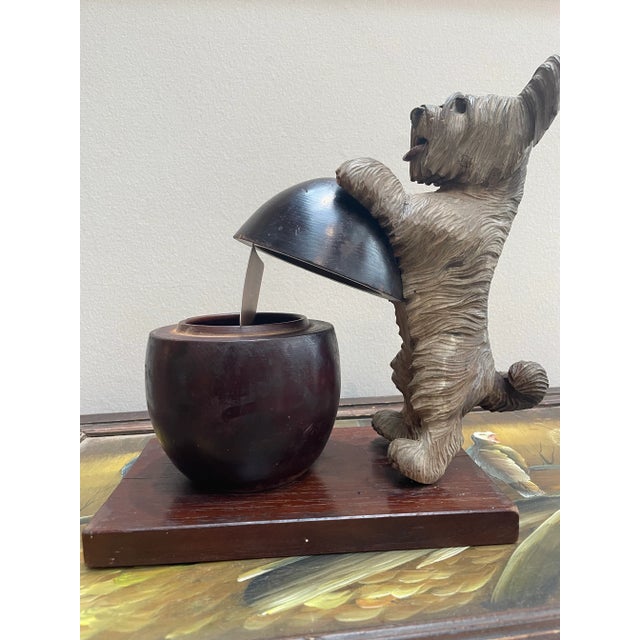 This is the joy-filled Black Forest hand-carved Terrier box you’ve been looking for. A beautifully executed piece carved...