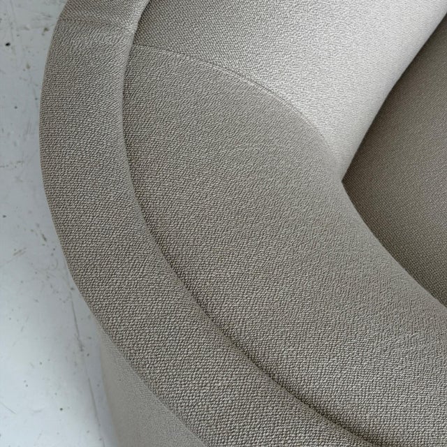 Textile Cartouche Sofa by Ward Bennett for Brickell Associates For Sale - Image 7 of 9