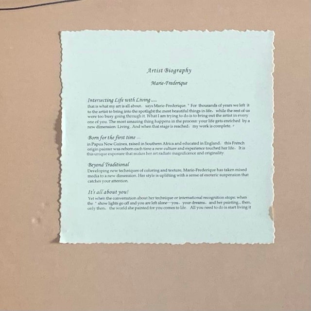 Sculpture Materials Marie Frédérique Mixed Media Art Limited Edition Framed Collage For Sale - Image 7 of 9