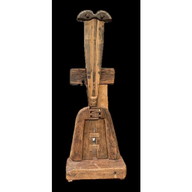 Luciano Bertolotto, Carved Primitive Sculptures, 2003, Wood, Set of 3 For Sale - Image 11 of 13