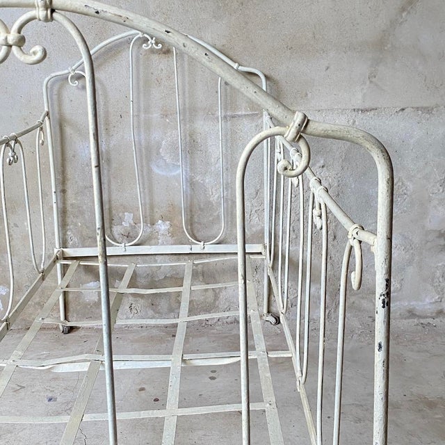 Metal Vintage Wrought Iron Daybed, 1950s For Sale - Image 7 of 8