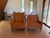This is a beautiful set of Mid-Century Modern Flex Steel "his and hers" chairs with the original matching ottoman. The...