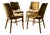 Bentwood Dining Chairs in Beechwood & Olive Velour from TON, Czechoslovakia, 1970s, Set of 4 For Sale
