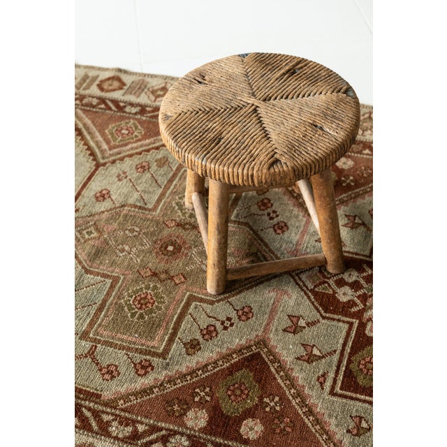 Vintage Malayer Scatter Rug One-of-a-Kind Dimensions: 3'8" x 5'3" Colors: Rust, sand, rose, olive Material: Wool, cotton...