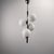 Silver Chrome-Plated Elongated Pendant Light with Five White Opal Glass Spheres, Germany, 1970s For Sale - Image 8 of 8