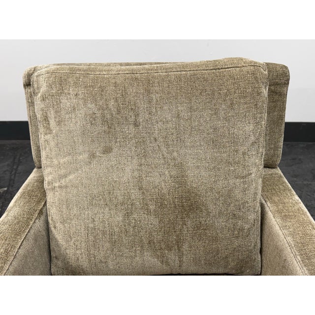 Textile Natuzzi Editions Inside C245 Fabric Swivel Chairs, Pair For Sale - Image 7 of 12