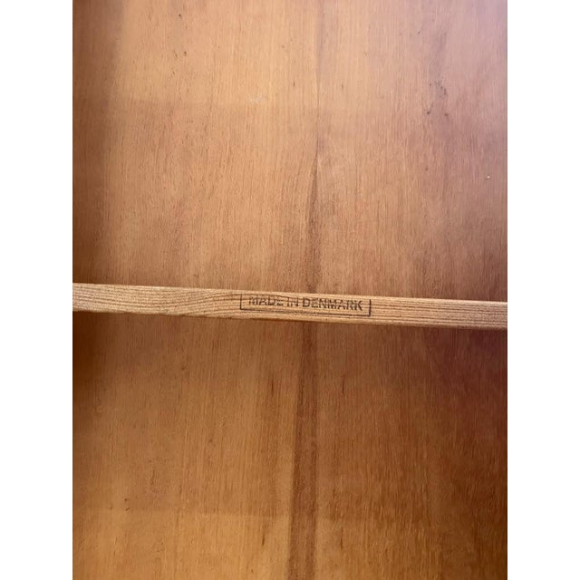 Vintage Danish Dark Stained Teak Extendable Dining Table With Two Leaves - Mid-Century Modern For Sale In Los Angeles - Image 6 of 11